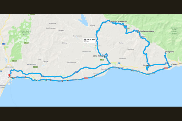 Malaga east coast and interior